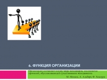 Функция организации