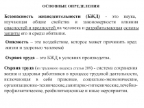 Безопасность жизнедеятельности (БЖД) 