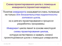 Схема проектирования цикла
