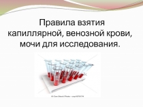 Правила взятия капиллярной, венозной крови, мочи для исследования 