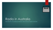 Radio in Australia 