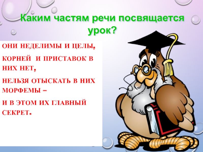 Служебные части речи презентация 7 класс. Нельзя отыскать. Они не лелимы и целы корней и при.