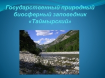 Государственный природный биосферный заповедник «Таймырский» 