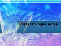 Present Simple Tense