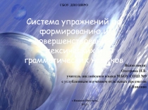 Система упражнений по формированию и совершенствованию лексических и грамматических навыков