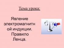 Явление электромагнитной индукции. Правило Ленца.