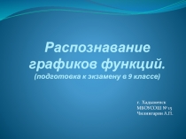 Распознавание графиков функций