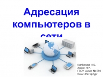 Адресация компьютеров в сети