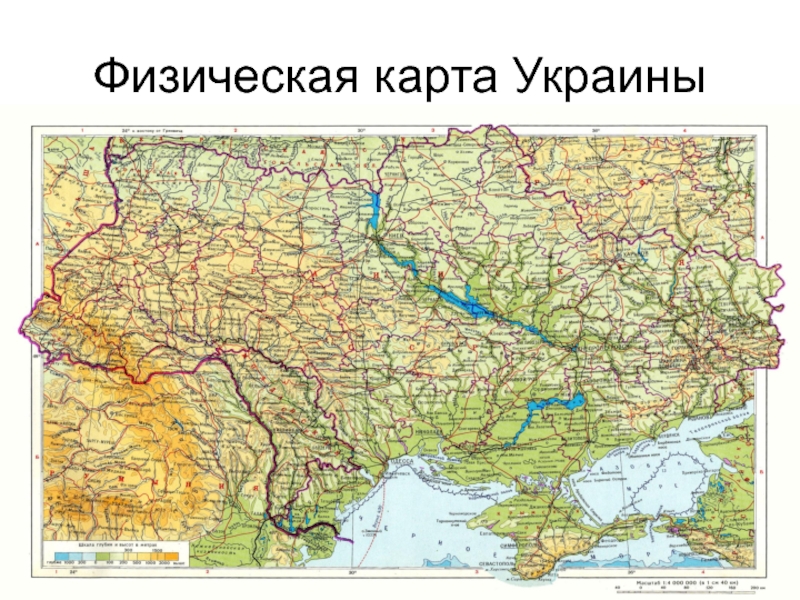 Карта природных зон украины