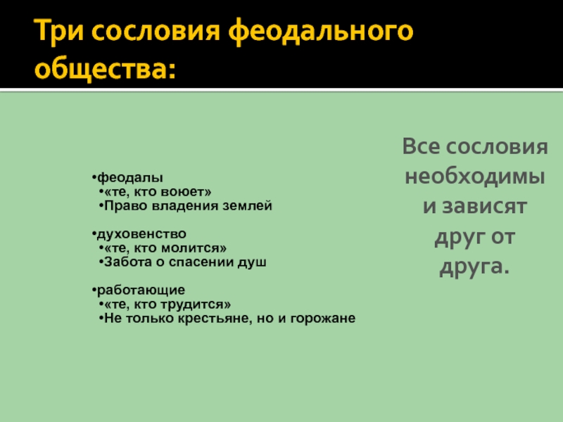 Трех сословий общества. 3 Сословия феодального общества таблица.