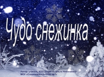 Чудо снежинка