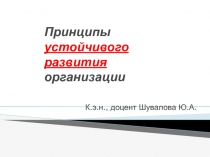 Принципы устойчивого развития организации