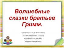 Волшебные сказки братьев Гримм