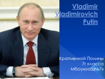 Vladimir Vladimirovich Putin