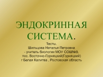 Эндокринная система