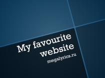 My favourite website