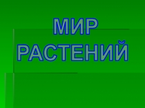 Мир растений