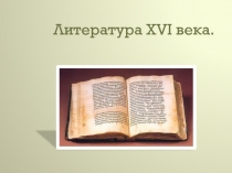 Литература XVI века