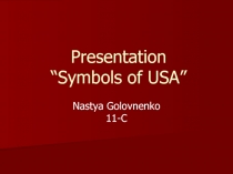 Presentation“Symbols of USA”