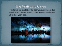 The Waitomo Caves