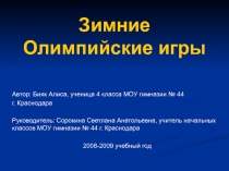 Зимние Олимпийские игры