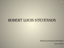 Robert Louis Stevenson