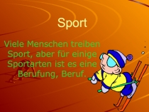 Sport und seine Arten