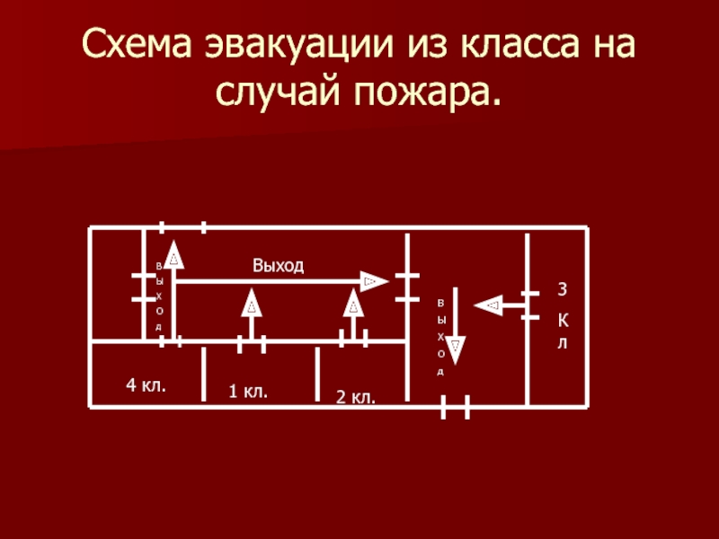 Схема эвакуации из класса 3 класс окружающий мир