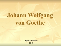 Johann Wolfgang von Goethe