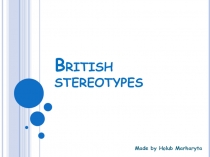 British stereotypes