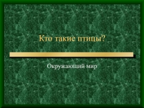 Загадки про птиц