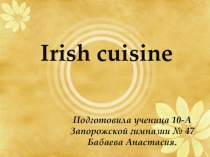 Irish cuisine