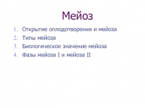 Мейоз