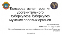 Консервативная терапия урогенитального туберкулеза Туберкулез мужских половых