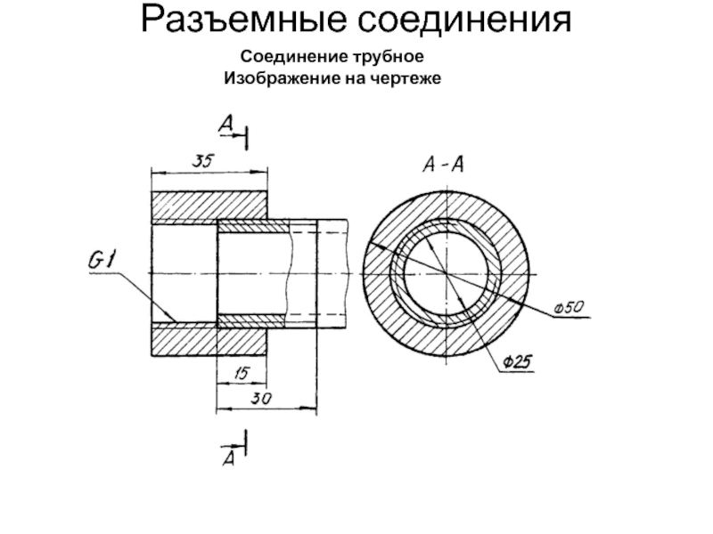 Байонетный паз чертеж