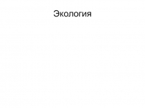 Экология
