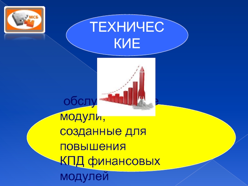 ТЕХНИЧЕСКИЕ обслуживающие модули, созданные для повышения КПД финансовых модулей