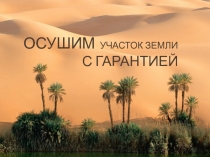 Осушим участок земли с гарантией