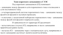 Токи короткого замыкания в СЭЭС