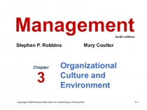 Organizational Culture and Environment