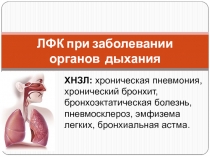 ЛФК при заболевании органов дыхания