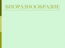 БИОРАЗНООБРАЗИЕ