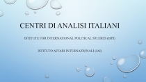 centri di analisi italiani