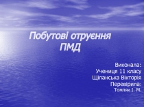 Побутов і отруєння ПМД