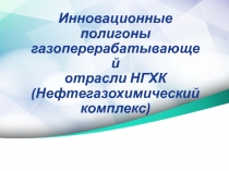 Инновационные полигоны газоперерабатывающей отрасли НГХК (Нефтегазохимический