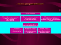 1.1 Понятие аудиторской деятельности