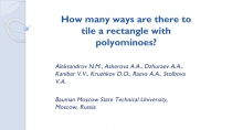 How many ways are there to tile a rectangle with polyominoes?
