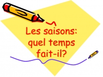 Les saisons: quel temps fait-il?