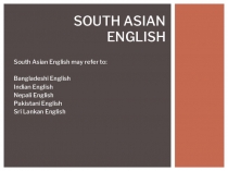 South Asian English