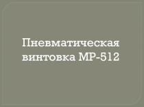 Пневматическая винтовка МР-512